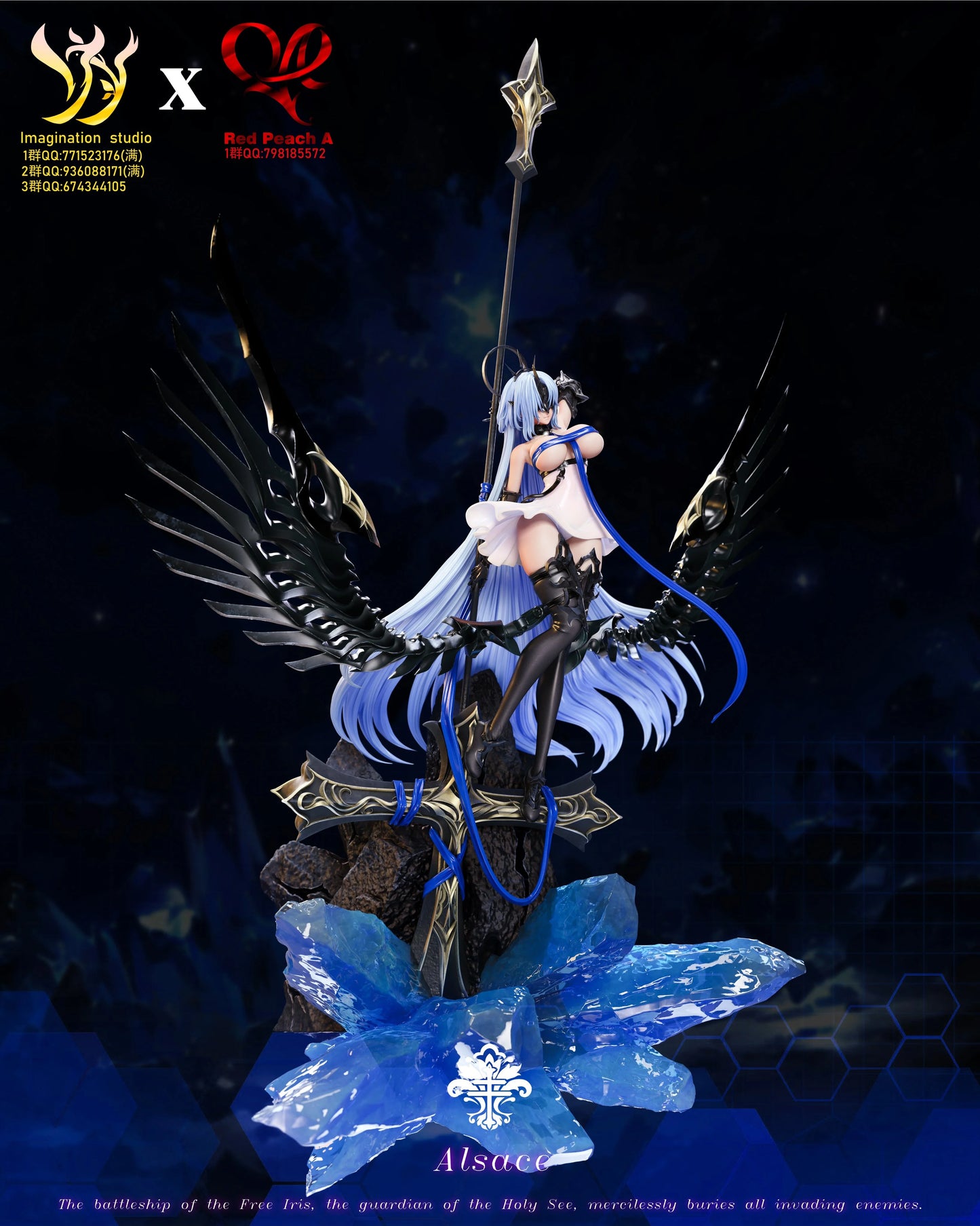 Preventa Resina Alsace Figura Azur Lane Imagination Estudio