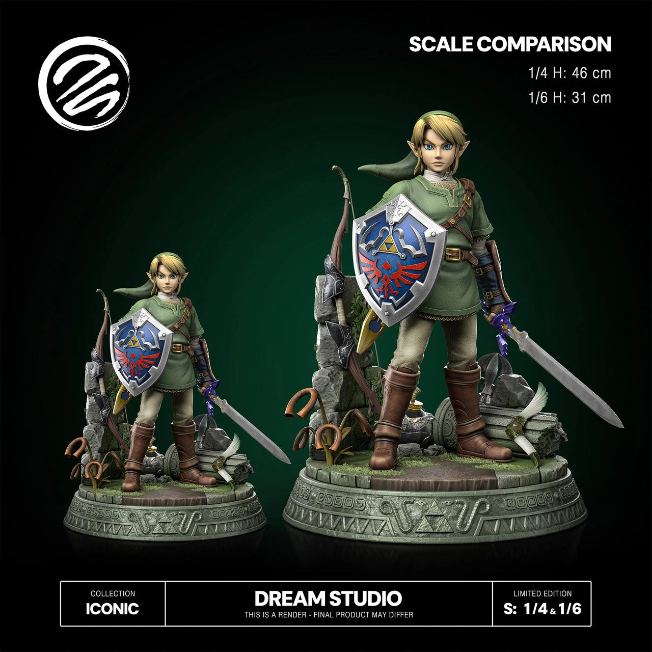 Preventa Resina Link Figura The Legend Of Zelda Dream  Estudio