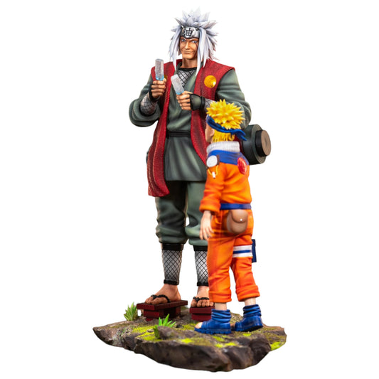 Preventa Resina Naruto & Jiraiya Figura Naruto Sing  Estudio