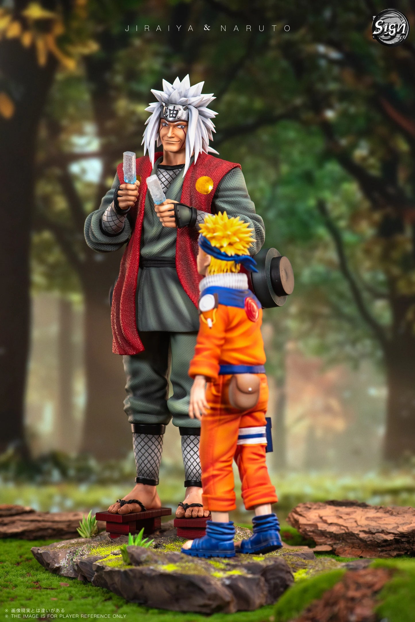 Preventa Resina Naruto & Jiraiya Figura Naruto Sing  Estudio