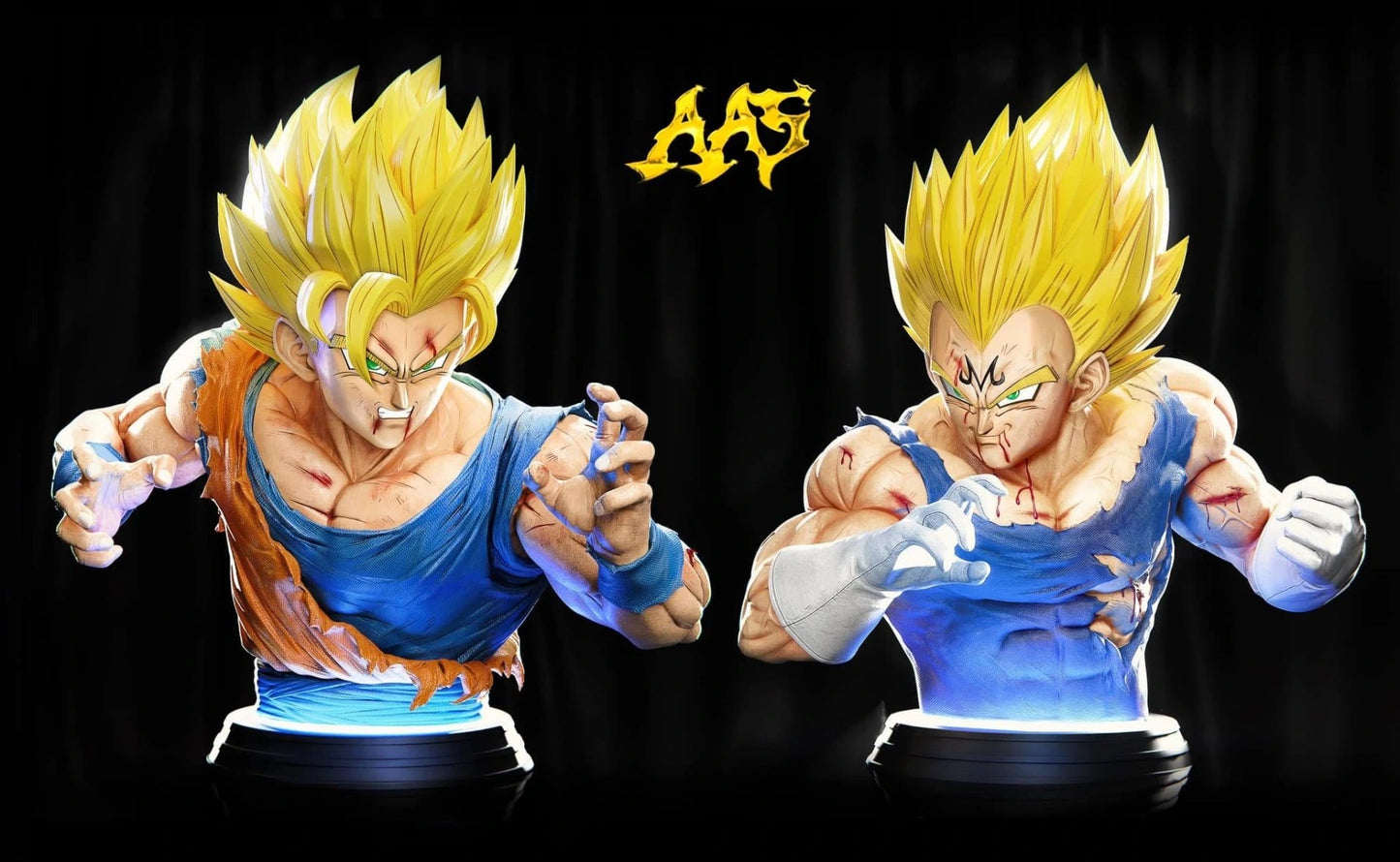 Preventa Resina Majin Vegeta vs Goku Figura Dragon Ball ArmyAnt Estudio