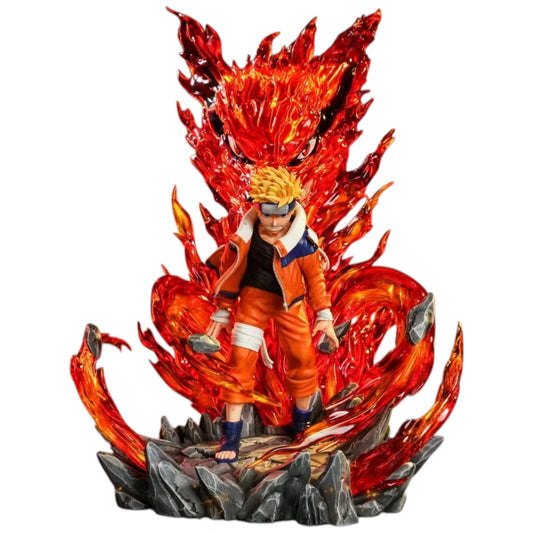 Preventa Resina Naruto Niño (Manto Kurama) Figura Naruto Wild Horse Estudio