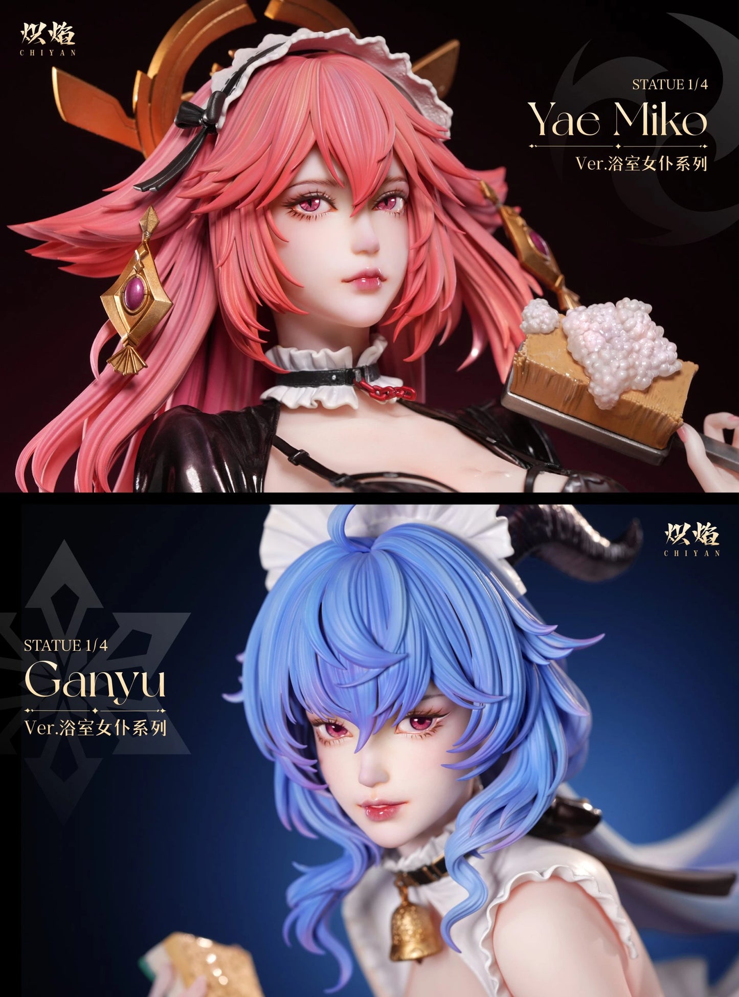 Preventa Resina Yae Miko & GanYu Figura Genshin Impact ChiYan Estudio