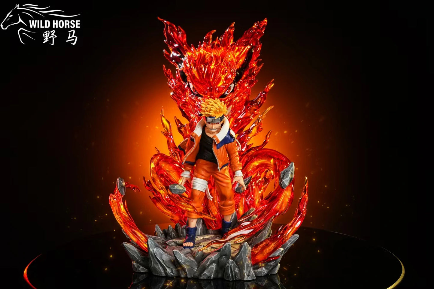 Preventa Resina Naruto Niño (Manto Kurama) Figura Naruto Wild Horse Estudio