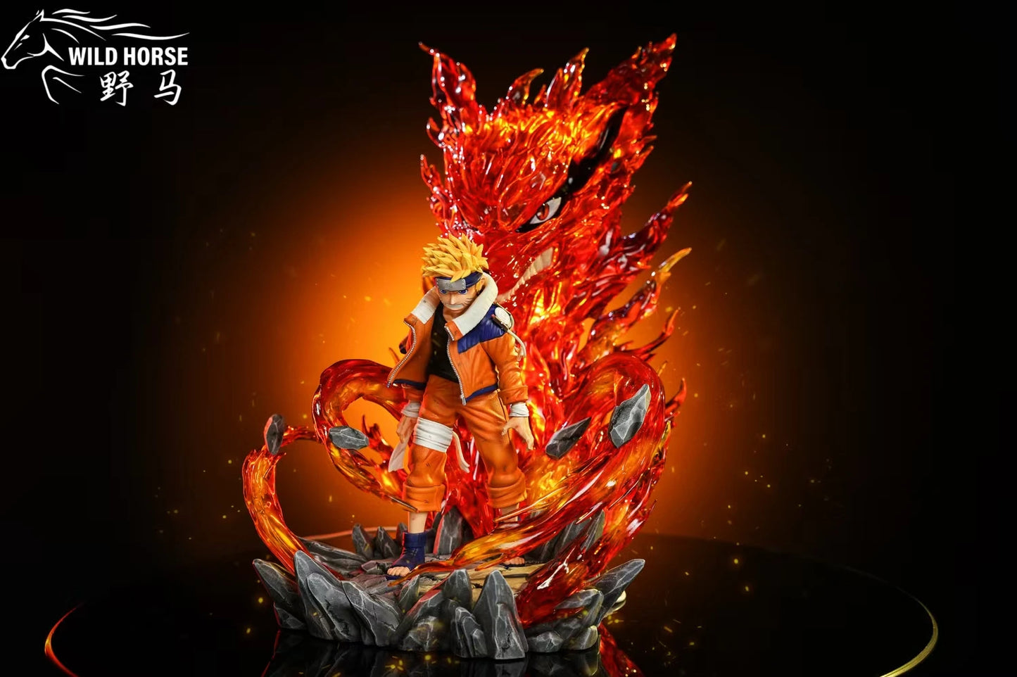 Preventa Resina Naruto Niño (Manto Kurama) Figura Naruto Wild Horse Estudio