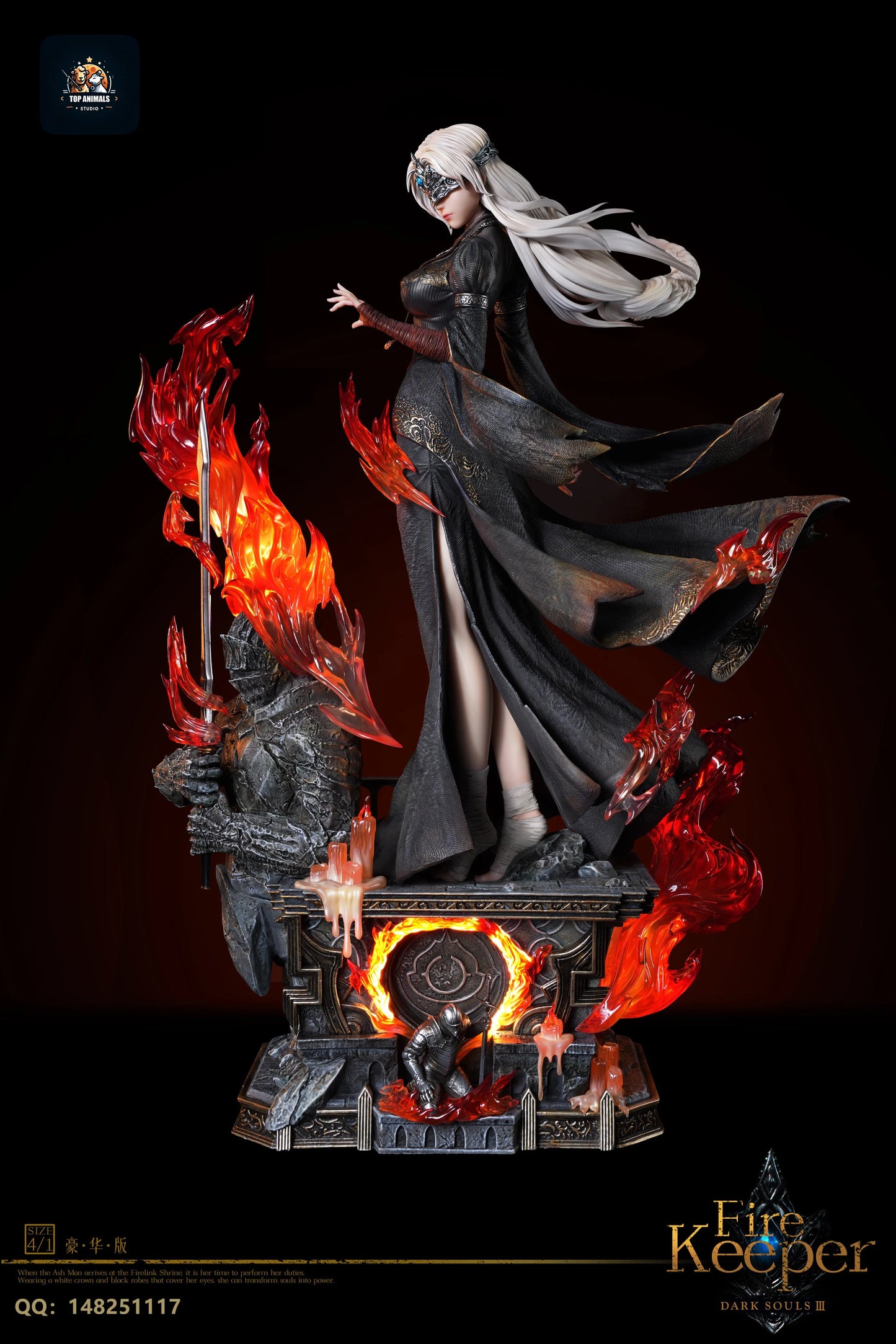 Preventa Resina The Fire Keeper Figura Dark Souls 3 Top Animals Estudio