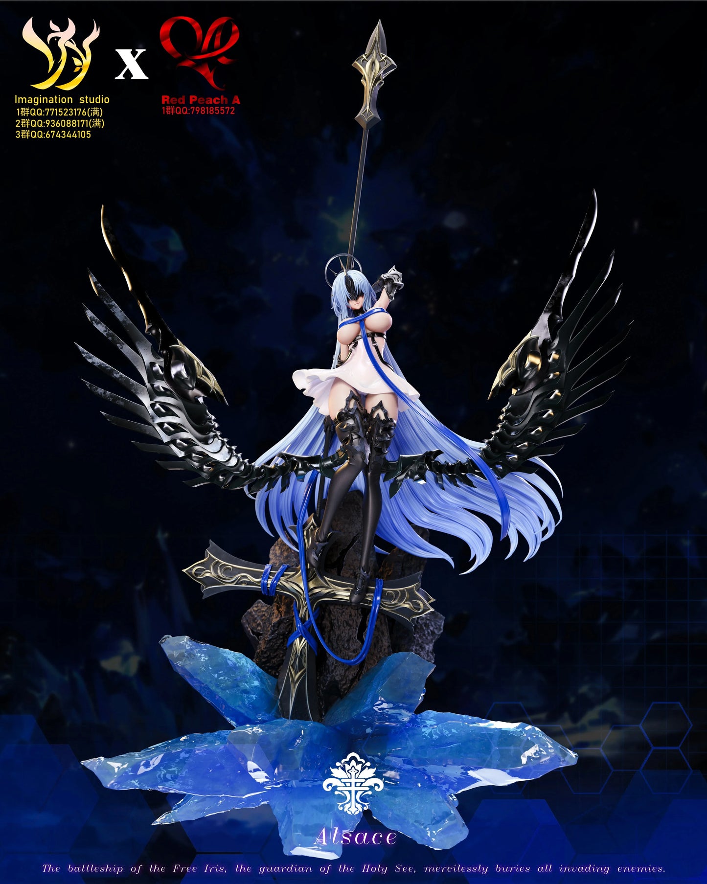 Preventa Resina Alsace Figura Azur Lane Imagination Estudio