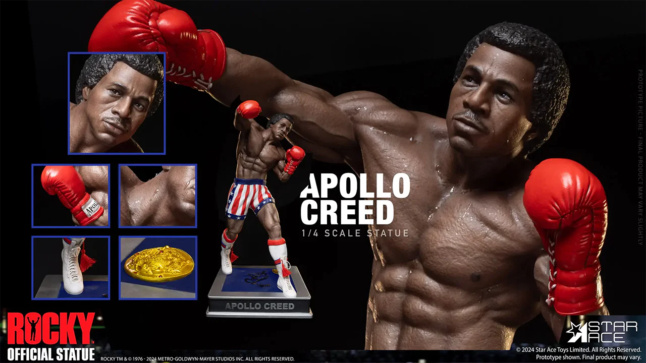 Preventa Resina Apollo Creed Figura Rocky Star Ace (Licencia) Estudio