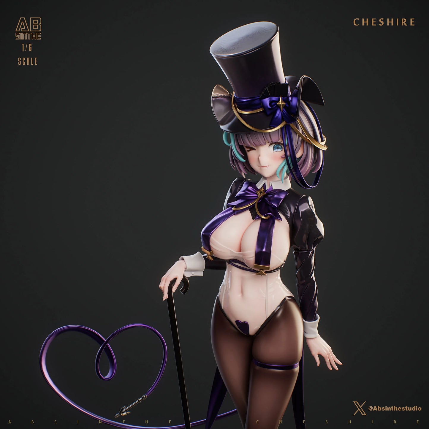 Preventa Resina Cheshire Figura Honkai Impact 3 ABSinthe Estudio