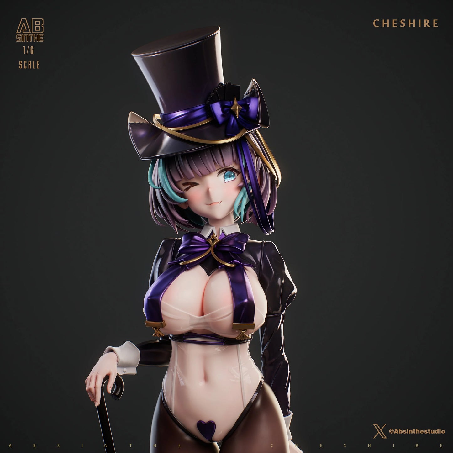 Preventa Resina Cheshire Figura Honkai Impact 3 ABSinthe Estudio