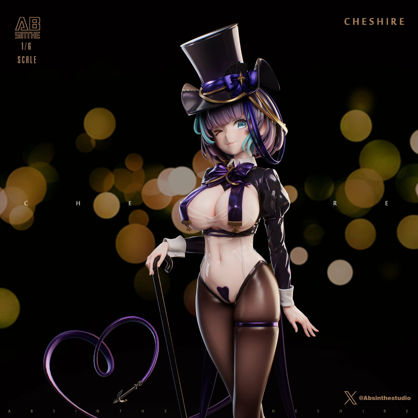 Preventa Resina Cheshire Figura Honkai Impact 3 ABSinthe Estudio