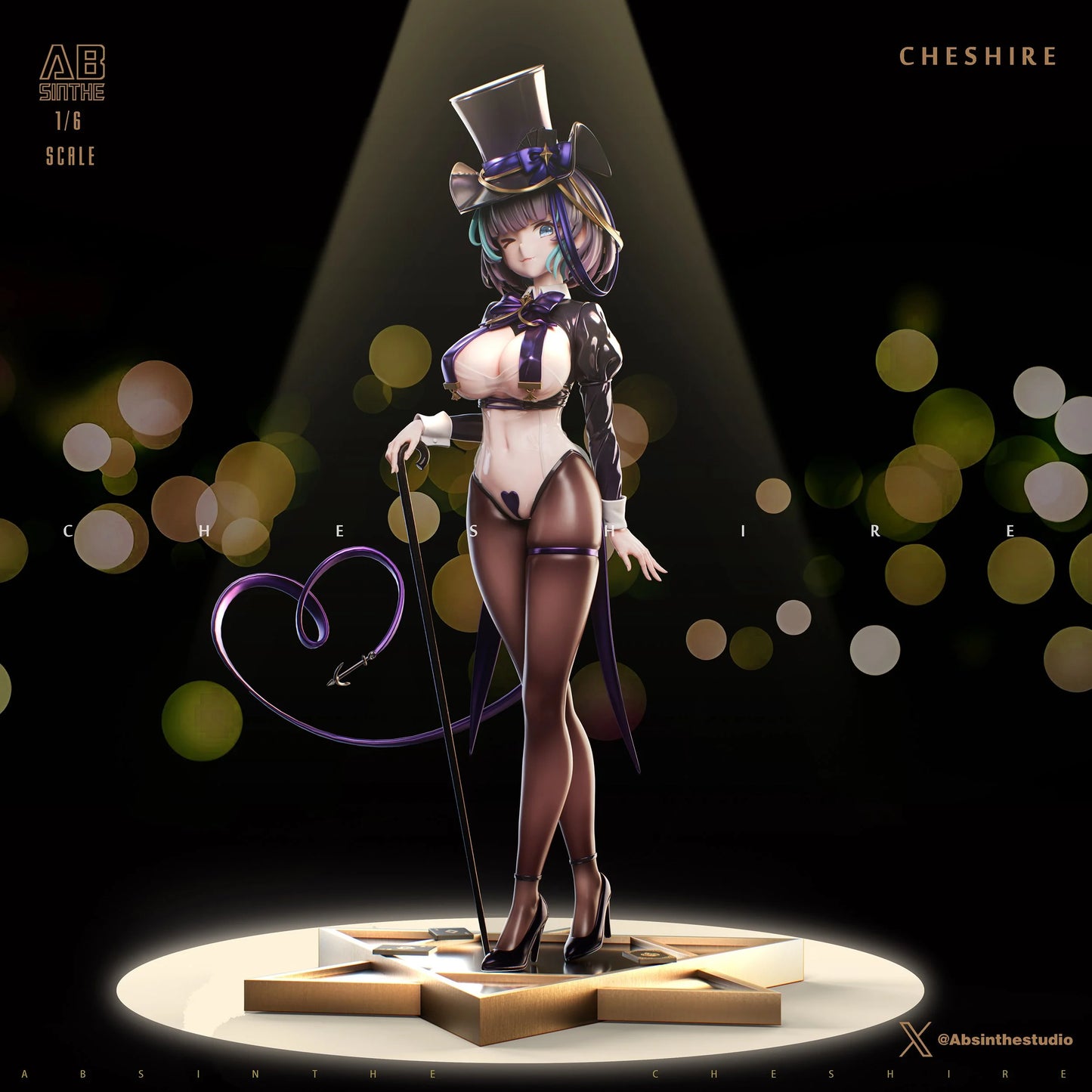 Preventa Resina Cheshire Figura Honkai Impact 3 ABSinthe Estudio