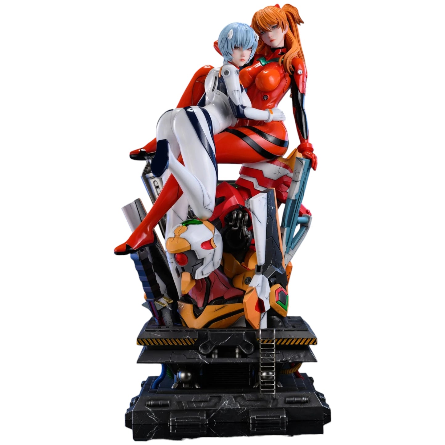 Preventa Resina Asuka Langley & Rei Ayanami Figura Neon Genesis Evangelion SACHIEL Estudio